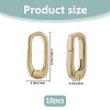 10Pcs Brass Spring Gate Rings KK-FH0008-17B-2