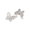 Brass Micro Pave Clear Cubic Zirconia Pendants CU-CBAFB7D-02P-2