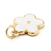 Rack Plating Brass Enamel Charms X-KK-G387-09G-4