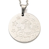 Non-Tarnish Constellation Pendant Necklaces NJEW-S422-04P-10-1