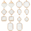 14Pcs 7 Styles Natural Freshwater Shell Pendants SHEL-BC0001-035-1