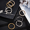 8Pcs 4 Colors Zinc Alloy Linking Rings FIND-GF0003-21-4