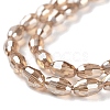 Electroplate Glass Beads Strands EGLA-J013-4X6mm-F23-3