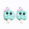 Handmade Polymer Clay Charms X-CLAY-T016-63-2