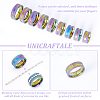 18Pcs 9 Size 201 Stainless Steel Grooved Finger Rings Set for Men Women STAS-UN0045-59A-M-5