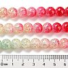 Spray Painted Crackle Glass Beads Strands DGLA-C002-10mm-06-5