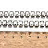304 Stainless Steel Rectangle Link Chain Neklaces for Women NJEW-R024-01P-5