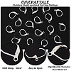 Unicraftale 40Pcs 304 Stainless Steel Leverback Earring Findings STAS-UN0041-87-5