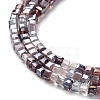 Gradient Color Electroplate Glass Bead Strands X-GLAA-E042-05-B10-4