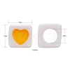 White Opaque Acrylic European Beads OPDL-FS0001-01-3
