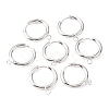 201 Stainless Steel Huggie Hoop Earring Findings STAS-P283-01J-S-3