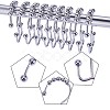 Stainless Steel Window Curtain Hook STAS-PH0017-02P-5