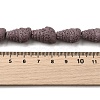 Dyed Natural Lava Rock Beads Strands G-A264-A01-01D-4
