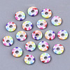 Rainbow Color Handmade Polymer Clay Beads Strands CLAY-R091-6mm-02-3