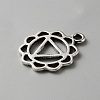 Chakra Zinc Tibetan Style Alloy Pendants FIND-WH0137-06D-AS-2