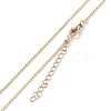 Alloy Rhinestone Pendant Necklaces NJEW-H306-A07-G-5