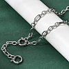5.5MM 201 Stainless Steel Textured Figaro Chain Necklaces for Unisex NJEW-K302-17P-1