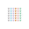 60Pcs 6 Colors Opaque Acrylic Beads SACR-DC0001-05-6