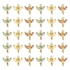 30Pcs 3 Colors Alloy Enamel Pendants ENAM-CJ0002-57-3