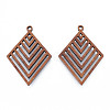 Natural Walnut Wood Pendants WOOD-N011-011-1