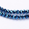 Electroplate Glass Bead Strands EGLA-R080-4mm-M-3