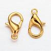 Zinc Alloy Jewelry Findings Golden Lobster Claw Clasps X-E102-G-3