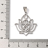 Non-Tarnish 304 Stainless Steel Pendants STAS-U010-27P-3