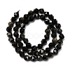 Natural Golden Sheen Obsidian Beads Strands G-Z119-A10-01-4