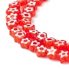 Handmade Millefiori Glass Bead Strands LAMP-J035-4mm-67-3