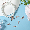 6Pcs Sterling Silver Double Spring Ring Clasps STER-SC0001-22RG-4