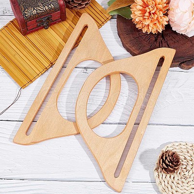 D-shape Wooden Bag Handles FIND-WH0135-77A-1