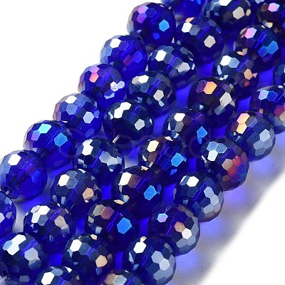 Electroplate Glass Bead Strands EGLA-R040-12mm-03-1