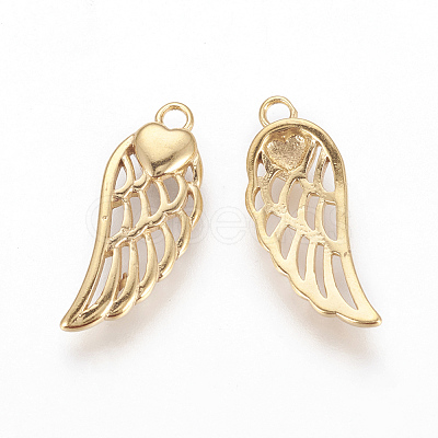 304 Stainless Steel Pendants X-STAS-P217-02G-1