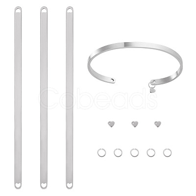 DIY Cuff Bangle Making Kits DIY-TA0014-48C-1