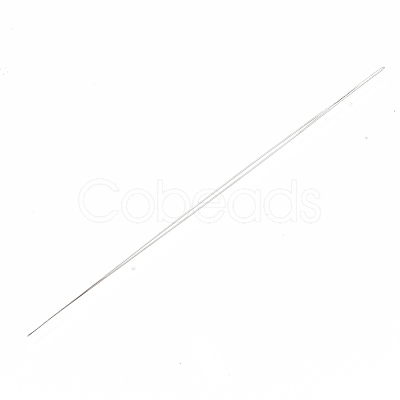 Iron Big Eye Beading Needles TOOL-N006-02-1
