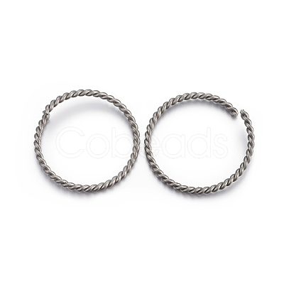 Tarnish Resistant 304 Stainless Steel Open Jump Rings STAS-F191-11P-D-1
