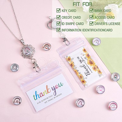 DIY Interchangable Pendant ID Card Holder Necklace Making Kit DIY-SZ0009-83B-1