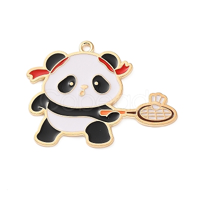 Sports Alloy Enamel Pendants ENAM-I079-01G-04-1
