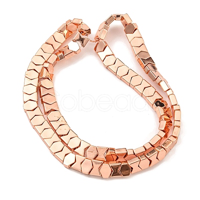 Electroplated Synthetic Non-magnetic Hematite Beads Strands G-C136-A01-02-1