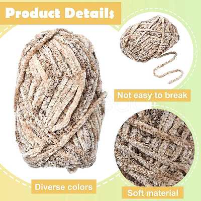 Super Bulky Chenille Polyester Yarn YCOR-FZC0001-01D-1