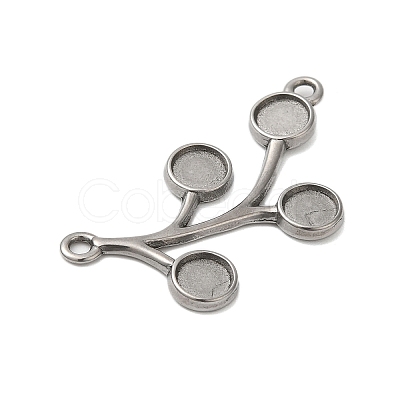 Non-Tarnish 304 Stainless Steel Pendant Cabochon Settings STAS-N103-72P-1