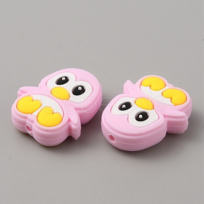 Penguin Food Grade Eco-Friendly Silicone Beads SIL-WH0018-005A-1