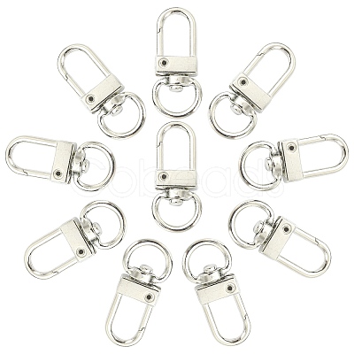 10Pcs Alloy Swivel Clasps PURS-CJ0001-01-1