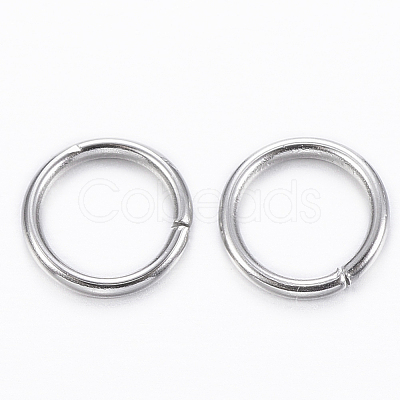 Tarnish Resistant 304 Stainless Steel Open Jump Rings X-STAS-H555-10P-1