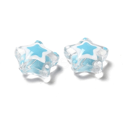 Glass with Enamel Beads LAMP-M011-01A-1