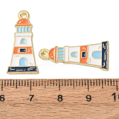 Ocean Alloy Enamel Pendants ENAM-B041-01K-1