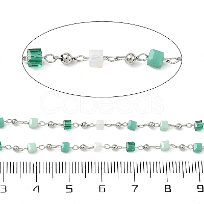 Handmade Glass Beaded Chains CHC-F008-A14-P-1