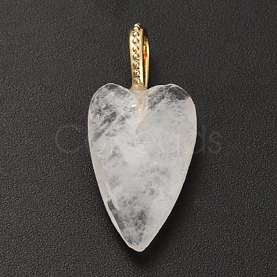 Natural Quartz Crystal Pendants G-C290-01F-1