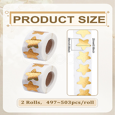 2 Rolls Laser Adhesive Roll Sticker Labels DIY-LP0006-29-1