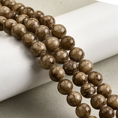 Natural Dyed Marble Beads Strands G-D315-A01-03-12mm-1